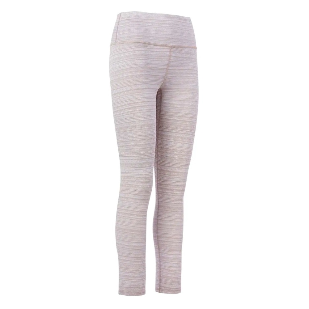 NWOT Athleta Womens Size Small Jacquard Chaturanga Leggings 7/8 Length Tan White
